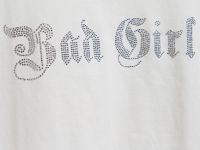 Футболка с аппликацией со стразами для девочек, Белый