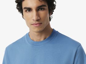 Мужская хлопковая футболка Lacoste с коротким рукавом