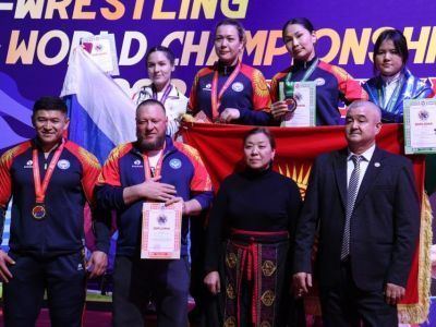 Сборная Кыргызстана завоевала три золота в первый же день чемпионата мира по мас-рестлингу