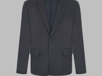 Однобортный пиджак с хлопком