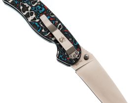 Складной нож Steelclaw Крыса Limited Edition 1 Red, сталь M390, рукоять карбон