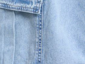 Джинcы оверсайз для девочек, Голубой