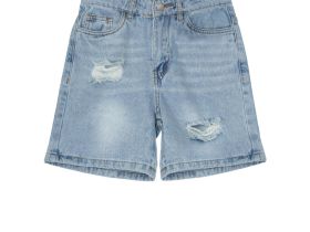 Шорты текстильные джинсовые для девочек