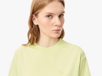 Женская хлопковая футболка Lacoste