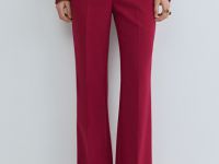 Расклёшенные брюки, Красный