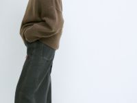 Объёмные джинсы Baggy для девочек, Коричневый