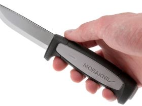Нож с фиксированным лезвием Morakniv Robust, углеродистая сталь, рукоять резина/пластик