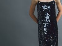 Платье с пайетками для девочек, Черный
