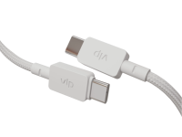 Кабель VLP Nylon Cable USB-C / USB-C 1,2 м Белый
