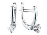 Серьги из белого золота с бриллиантами э0901сг04202987