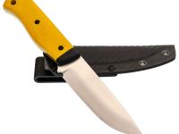 Туристический нож Соболь, сталь D2, рукоять G10, желтый