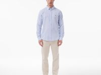 Мужская рубашка Lacoste приталенного кроя в полоску