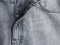 Джинсовые шорты-бермуды с высокой посадкой, Серый