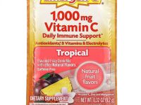 Emergen-C, Витамин C, смесь ароматизированных газированных напитков, тропические фрукты, 1000 мг, 30 пакетиков по 9,2 г (0,32 унции)