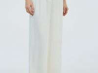 Широкие брюки со стрелками, Белый