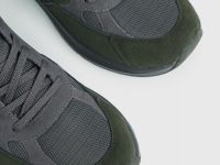 Кроссовки из натуральной замши, Зеленый