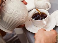 Чайная пара Emboss White