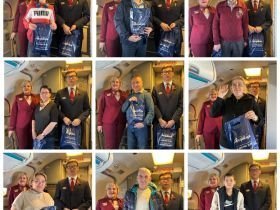 «Рейс Победы»: авиакомпания «Якутия» устроила праздничный полёт к 80-летию Победы