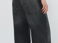 Свободные джинсы Baggy, Серый