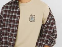 Футболка с арт-вышивкой, Бежевый