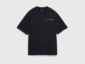 Футболка с текстовым принтом, Черный