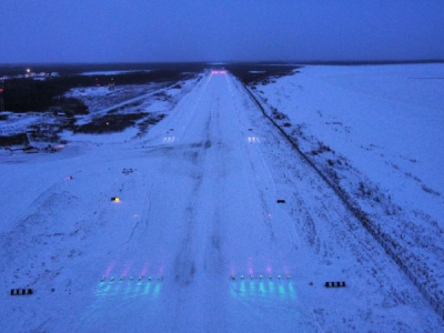 В аэропорту Среднеколымска завершено обновление светосигнального оборудования