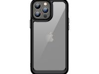 Чехол-накладка Comma Joy Elegant Anti-shock Case для iPhone 14 Pro пластик/силикон (прозрачно-черный)