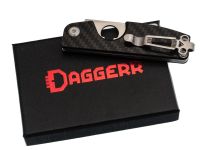 Складной нож для сигар Daggerr Cigarknife CF, сталь VG-10, рукоять карбон, черный