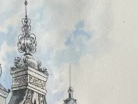 Бумага для акварели Veroneze Малевичъ А3 300 г, 70% хлопок, Fin