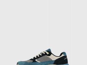 Кроссовки из натуральной замши, Зеленый