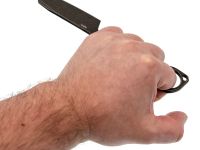 Скелетный нож Mr.Blade Abuser blackwash, сталь AUS-8