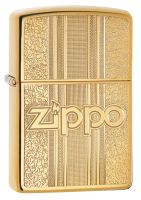 Зажигалка ZIPPO Classic с покрытием High Polish Brass, латунь/сталь, золот., 36x12x56 мм