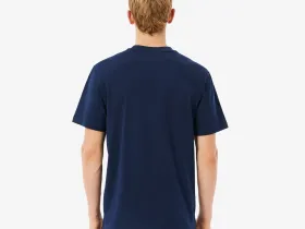 Мужская хлопковая футболка Lacoste колор-блок