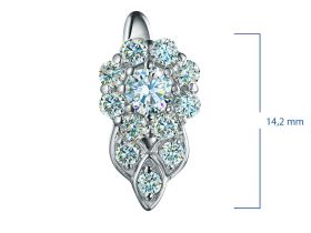 Серьги из серебра э0612сг01230352_white