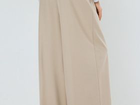 Широкие брюки с шерстью O'STIN x Яндекс Книги, Бежевый
