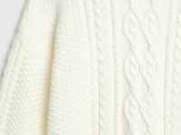 Джемпер с косами, Бежевый