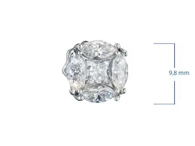 Пусеты из белого золота э4712пс02260358