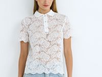 Поло из кружева, Белый