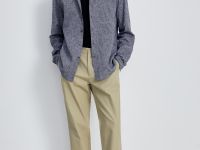 Рубашка из льна с длинным рукавом