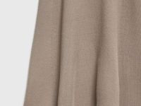 Вязаное платье с воротником-стойкой, Коричневый