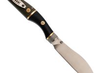 Складной нож Reptilian Трапёр-02 ограниченный выпуск, сталь D2, рукоять черный G10/зеленая микарта