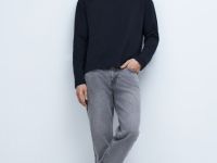 Базовый объёмный лонгслив, Черный