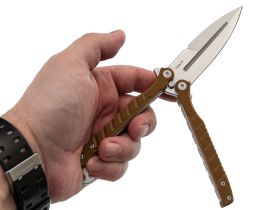 Нож-бабочка (балисонг) Ромул, сталь D2, рукоять G10