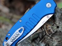 Автоматический нож Hogue Ballista I Auto, сталь 154CM, рукоять алюминий, синий