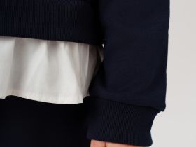 Джемпер из футера для девочки