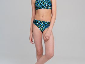 Комплект трикотажный для девочек: купальный костюм, парео