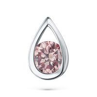 Классическая подвеска из белого золота э0912пд07183900_pink
