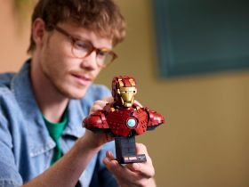 Super Heroes 76327 Конструктор Бюст Железного человека MK4