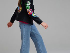 Куртка кожаная для девочек