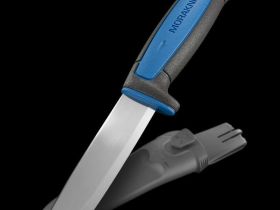 Нож с фиксированным лезвием Morakniv Pro S, сталь Sandvik 12С27, рукоять резина/пластик